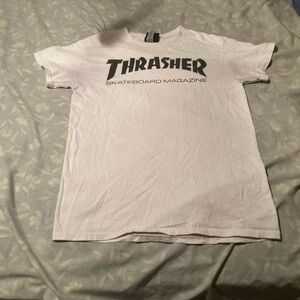 Thrasher White Graphic Men's T-Shirt